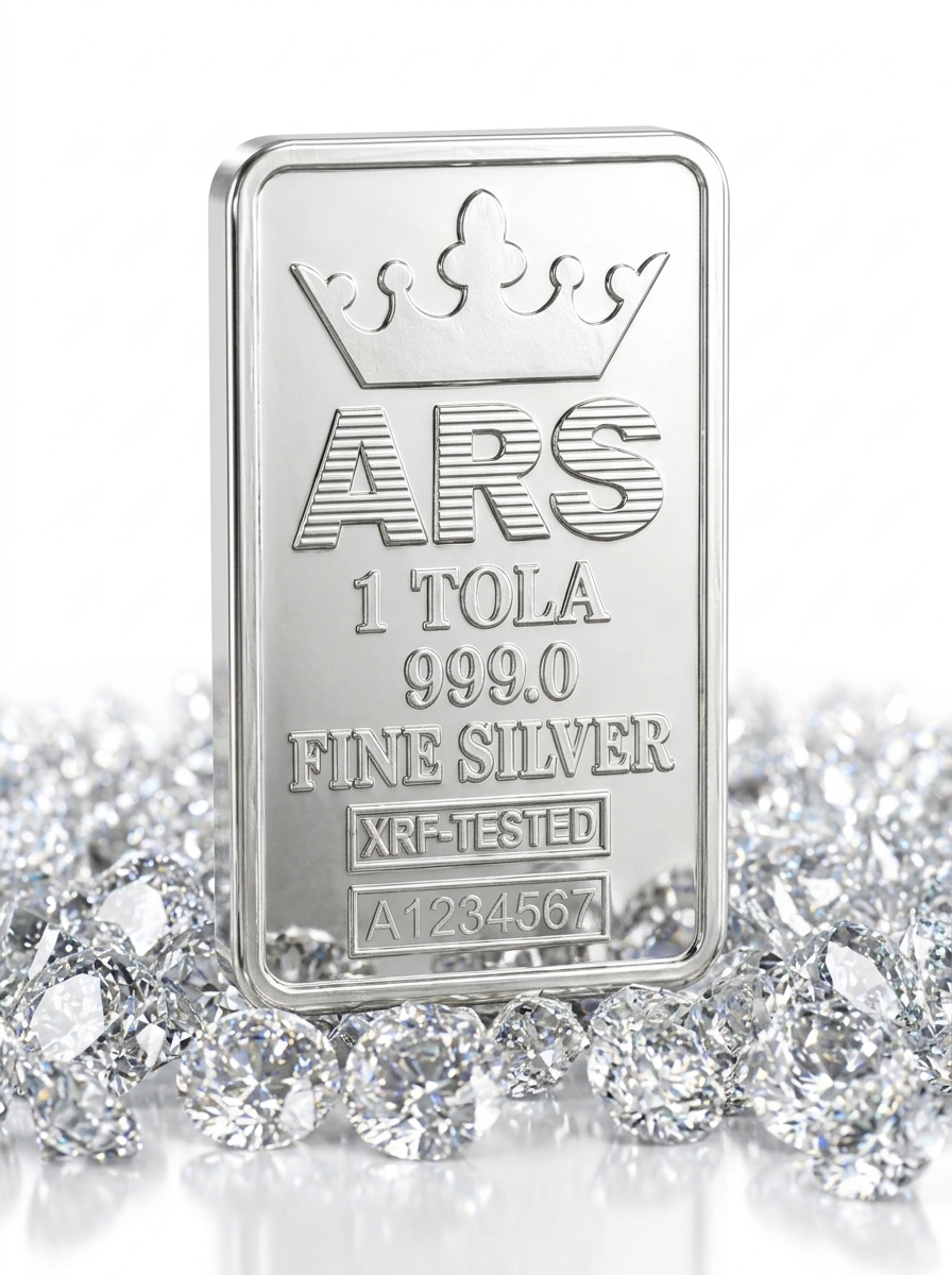 Pure Silver Bullion Bar 1 Tola (11.66g)